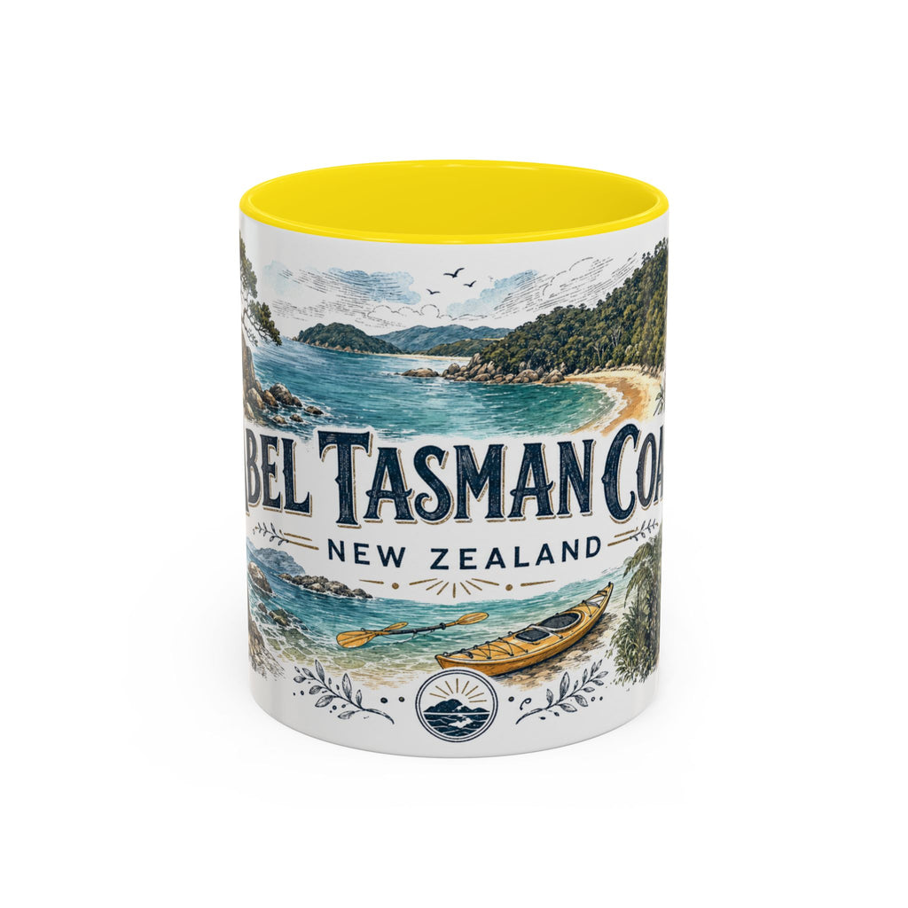 Abel Tasman Coast Mug, New Zealand Travel Souvenir, Bucket List Gift, Accent Ceramic Coffee Mug 11oz 15oz
