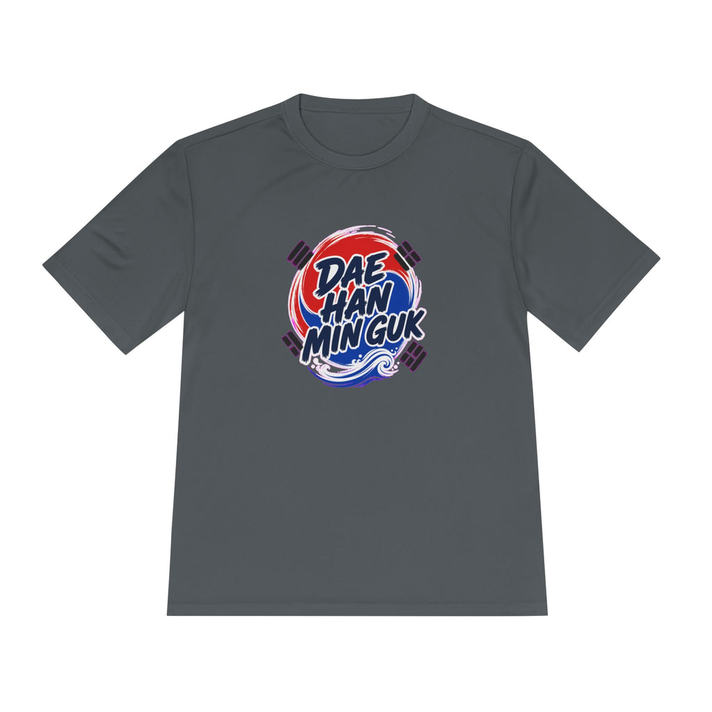 South Korea Dae Han Min Guk Soccer Fan T-Shirt, Moisture Wicking Sport Tee