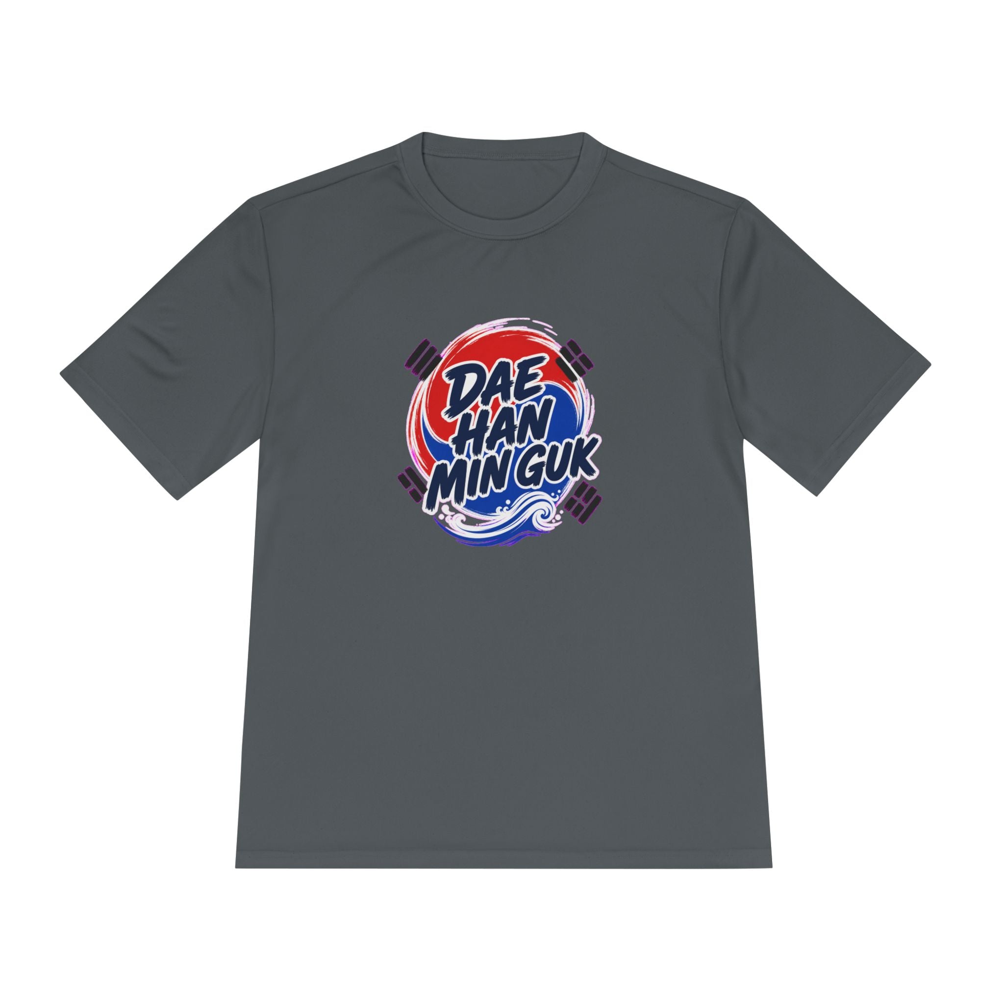 South Korea Dae Han Min Guk Soccer Fan T-Shirt, Moisture Wicking Sport Tee