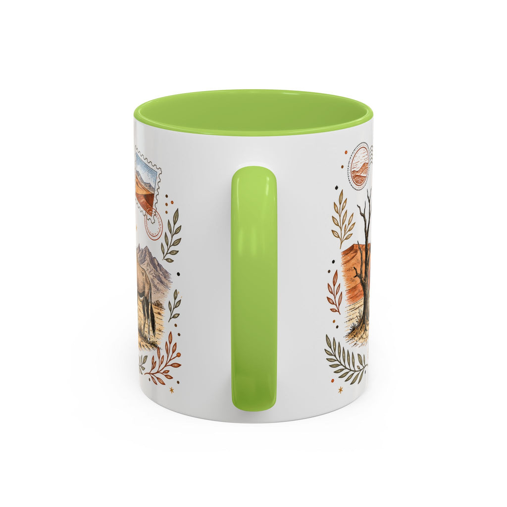 Namib Desert Coffee Mug | Travel Destination Souvenir Gift | Accent Color Ceramic 11oz 15oz