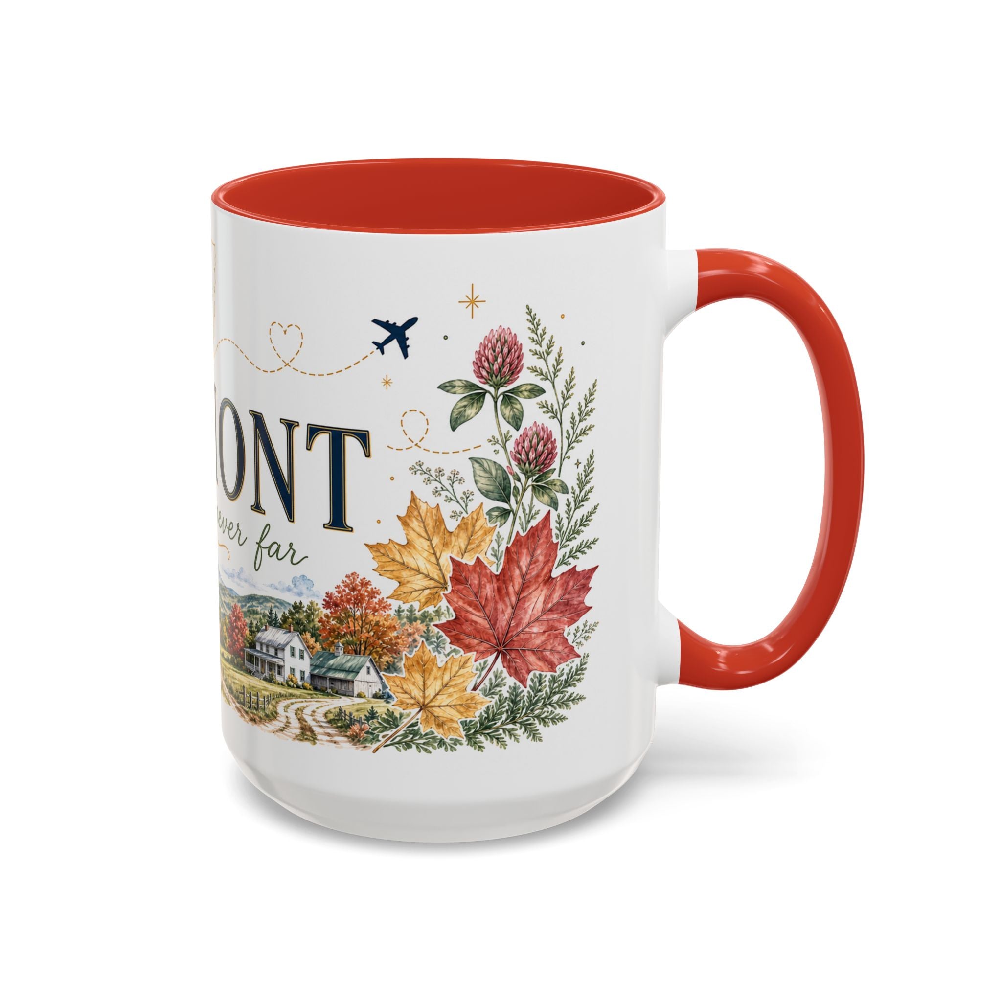 Vermont Home State Mug | Moving Away Gift | Long Distance Friendship Coffee Cup | 11oz 15oz Accent Mug