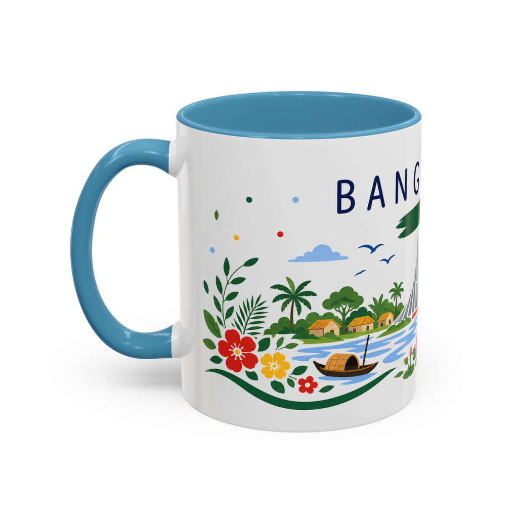 Bangladesh Coffee Mug | Travel Souvenir Accent Mug | Country Gift Ceramic Cup 11oz 15oz