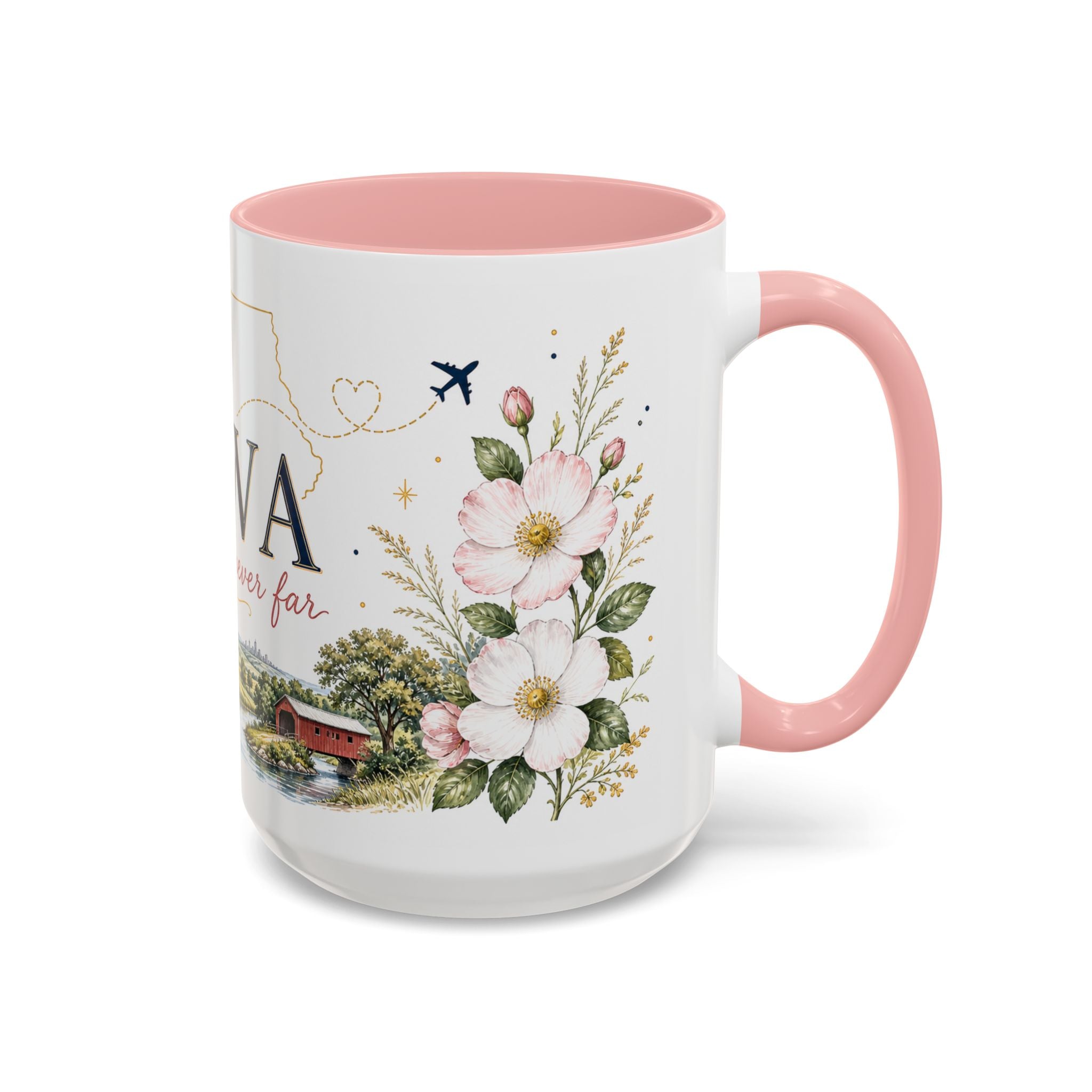Iowa State Mug | Home is Never Far Accent Mug (11oz or 15oz)