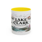 Lake Clark National Park Coffee Mug | Alaska Fly-in Wilderness Adventure Gift | Accent Color Ceramic 11oz 15oz