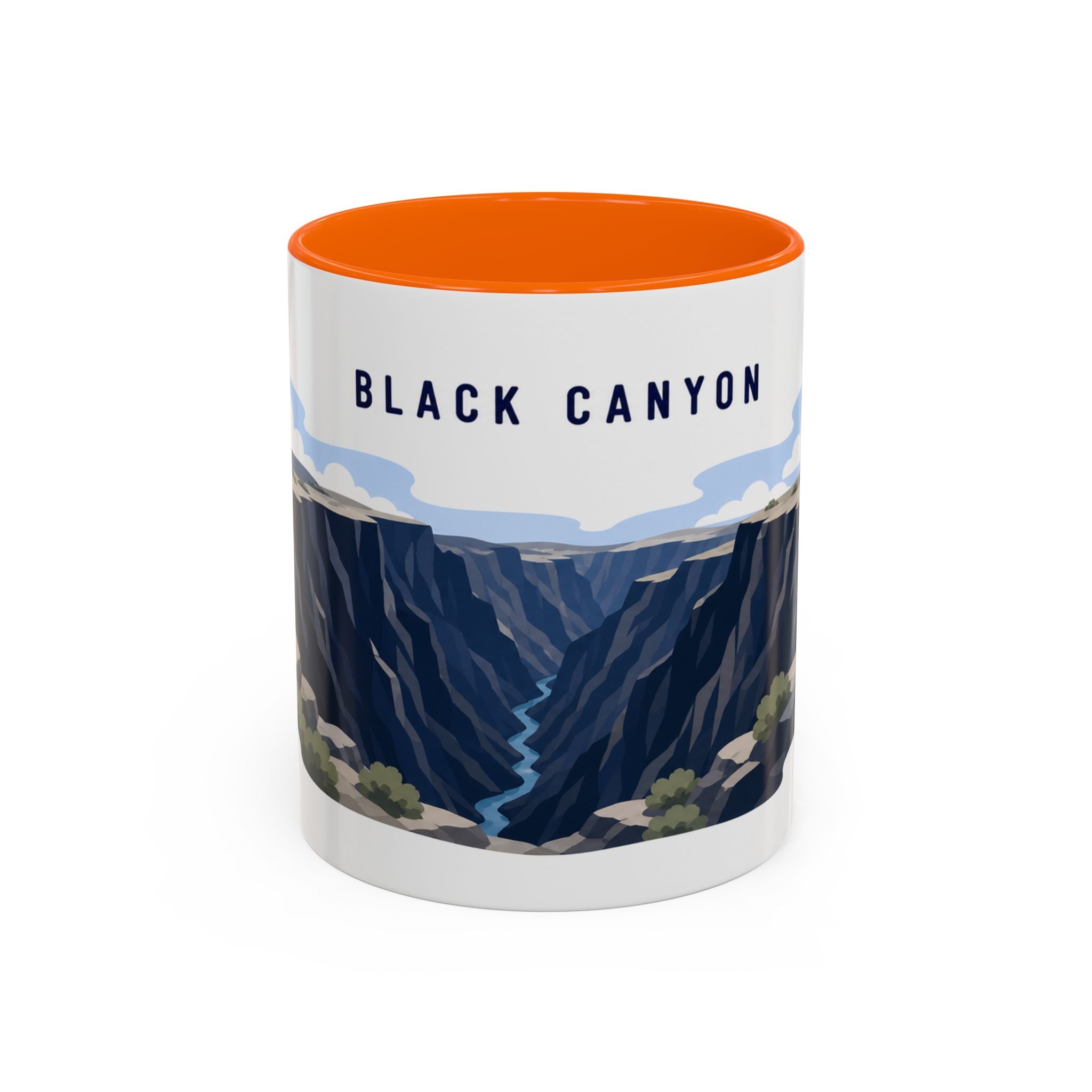 Black Canyon of the Gunnison National Park Coffee Mug | Solid Color Block Park Souvenir | 11oz 15oz Accent Mug