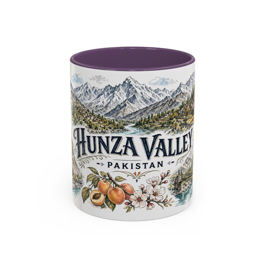 Hunza Valley Mug, Pakistan Travel Souvenir, Bucket List Gift, Accent Ceramic Coffee Mug 11oz 15oz