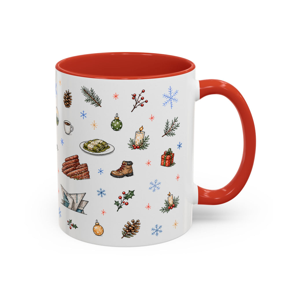Denver Christmas Mug | Watercolor City Souvenir, Holiday Travel Gift (11oz/15oz)