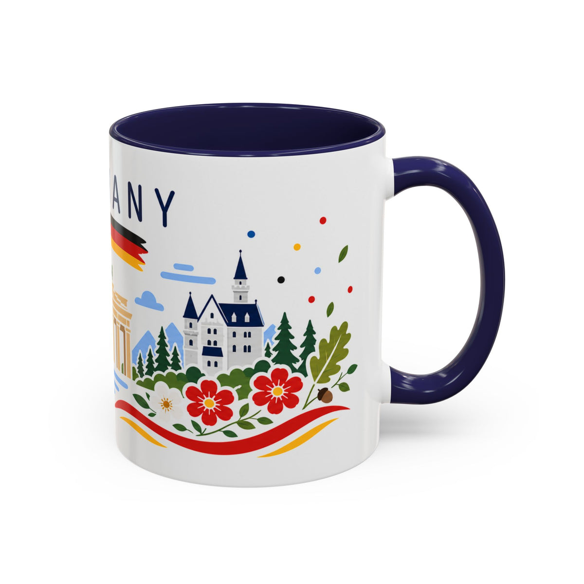 Germany Coffee Mug | Travel Souvenir Accent Mug | Country Gift Ceramic Cup 11oz 15oz