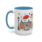 Madrid Travel Mug | European City Souvenir Accent Coffee Mug | 11oz 15oz Ceramic Cup
