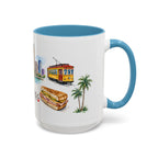 Tampa Illustrated Travel Mug | City Souvenir Accent Coffee Mug | 11oz 15oz Ceramic Cup