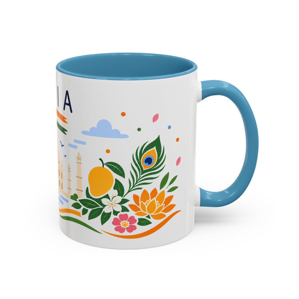 India Coffee Mug | Travel Souvenir Accent Mug | Country Gift Ceramic Cup 11oz 15oz