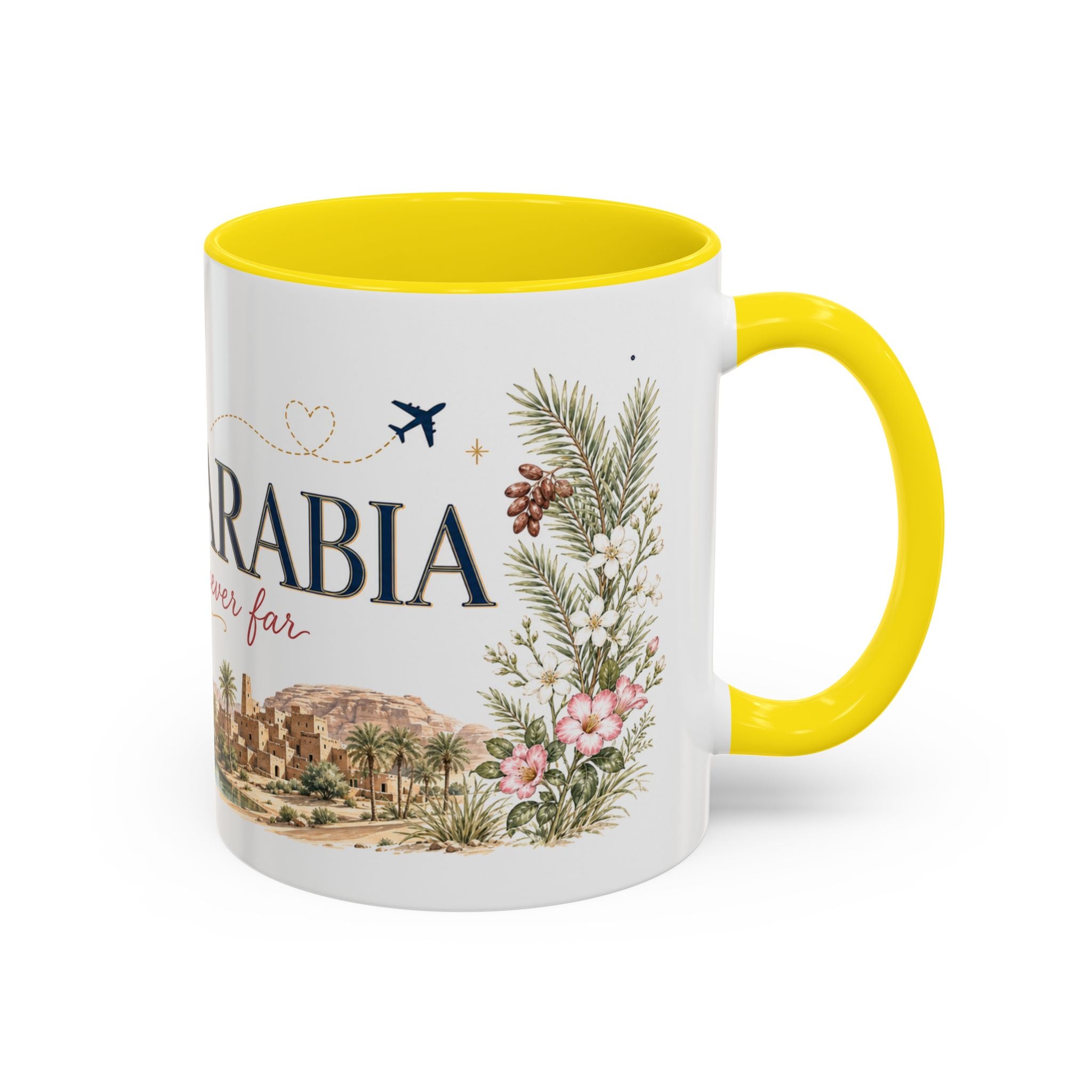Saudi Arabia Home Country Mug | Moving Away Gift | Long Distance Friendship | 11 oz 15 oz Accent Mug