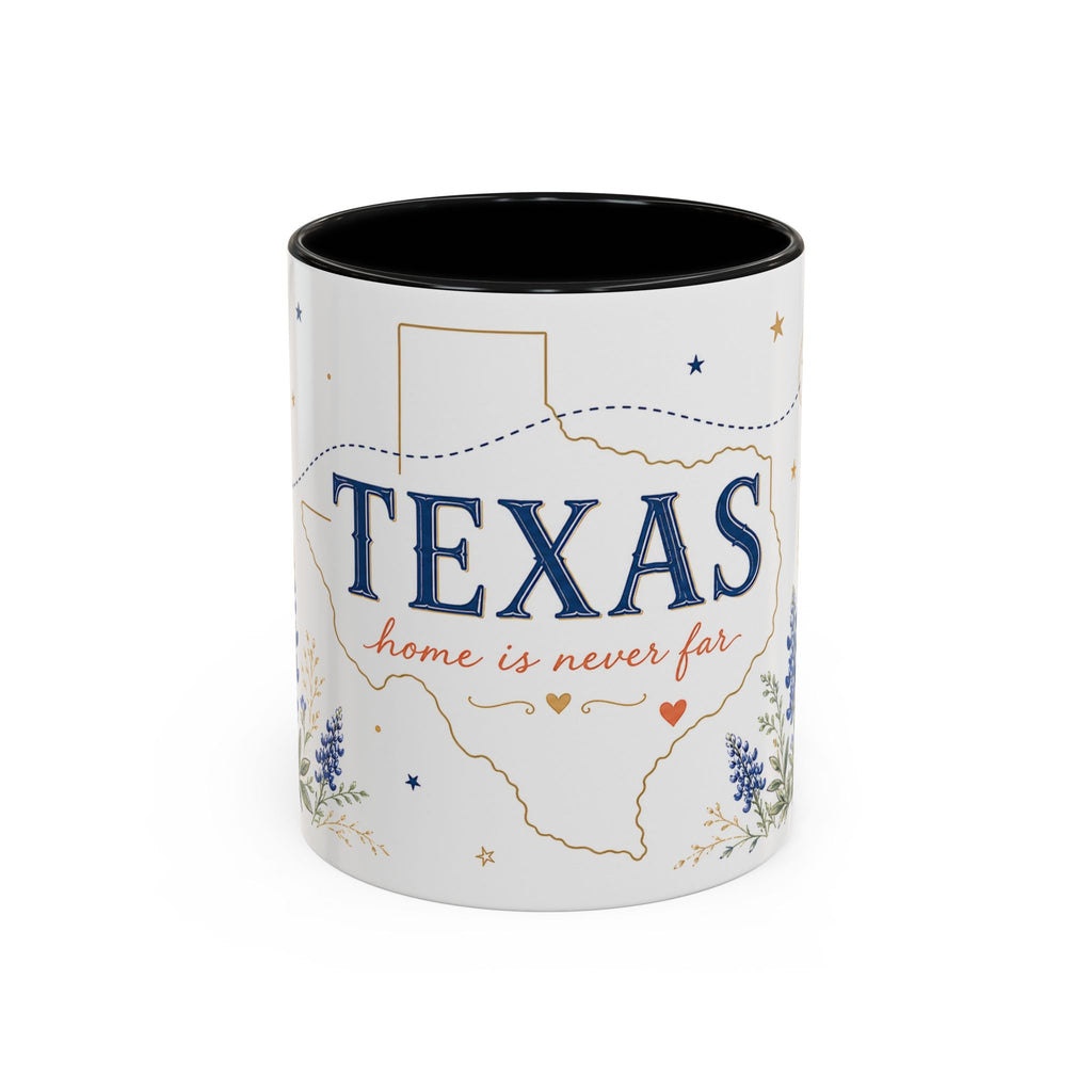 Texas State Map Mug | Bluebonnet Botanical Design, Home Reminder Coffee Cup