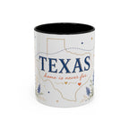Texas State Map Mug | Bluebonnet Botanical Design, Home Reminder Coffee Cup