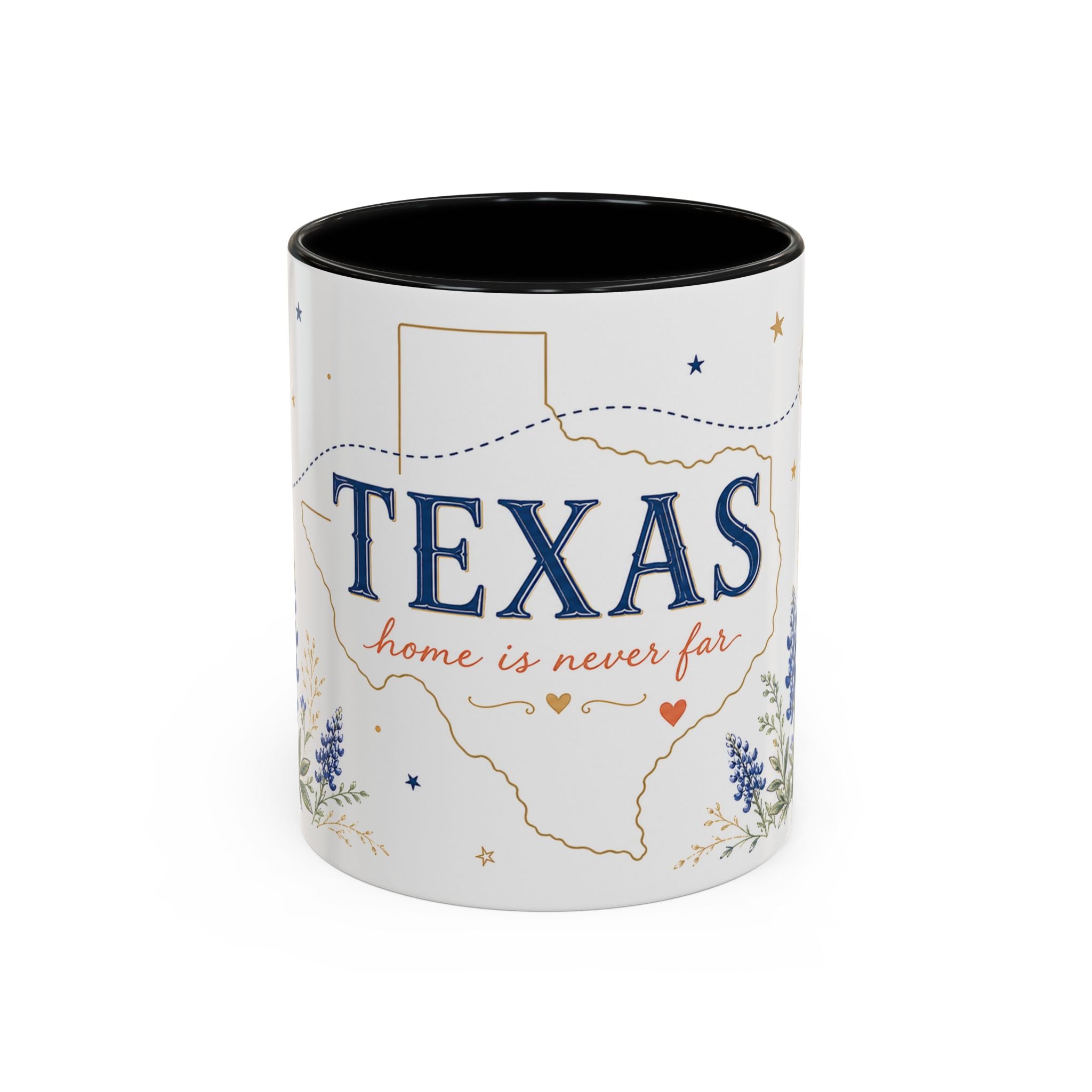 Texas State Map Mug | Bluebonnet Botanical Design, Home Reminder Coffee Cup