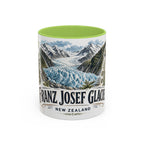 Franz Josef Glacier Mug, New Zealand Travel Souvenir, Bucket List Gift, Accent Ceramic Coffee Mug 11oz 15oz