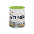Wyoming Home State Mug | Moving Away Gift | Long Distance Friendship Coffee Cup | 11oz 15oz Accent Mug