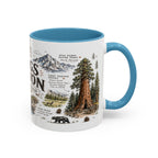 Kings Canyon National Park Coffee Mug | California Sierra Nevada Sequoia Gift | Accent Color Ceramic 11oz 15oz