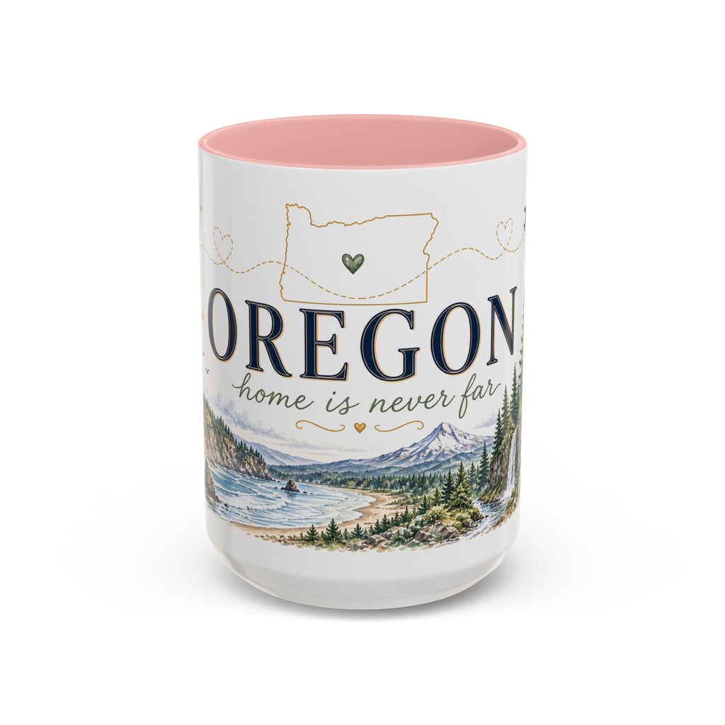 Oregon State Mug | Moving Away, Long Distance Friendship Gift | 11oz 15oz Accent Mug
