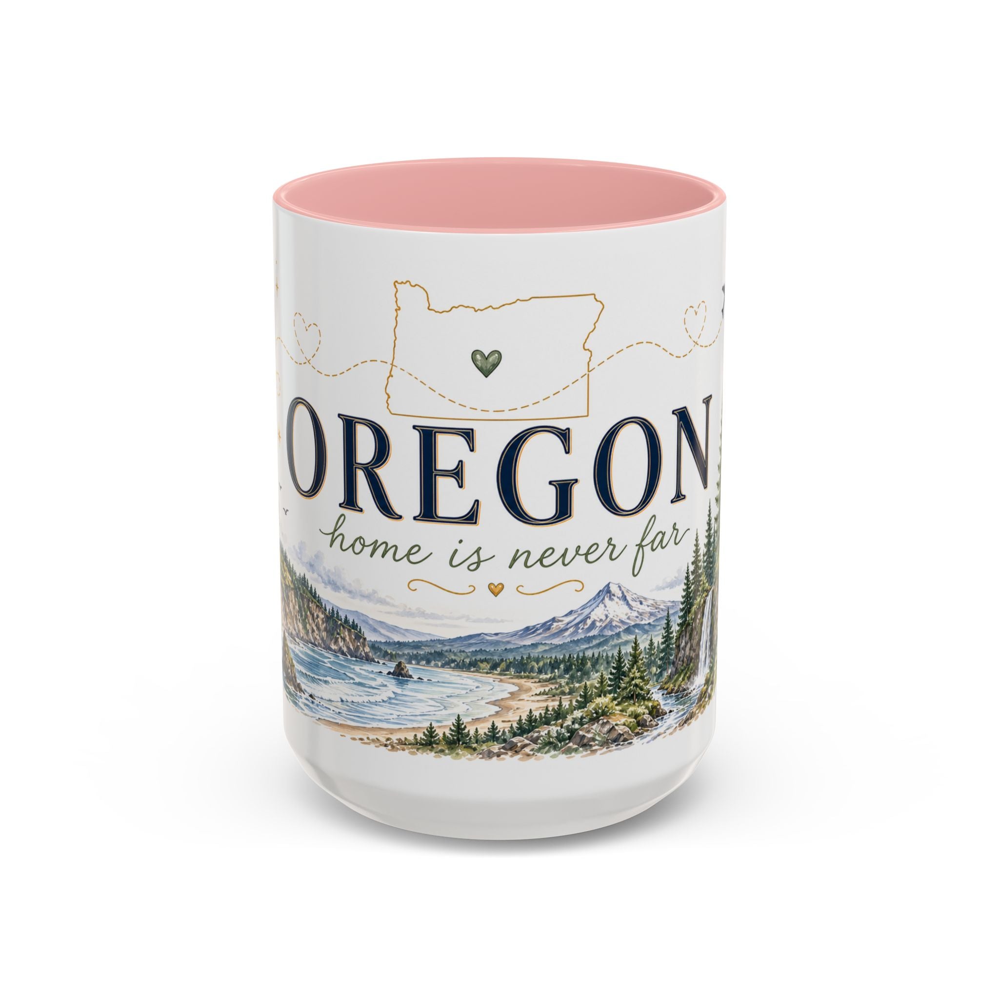 Oregon State Mug | Moving Away, Long Distance Friendship Gift | 11oz 15oz Accent Mug