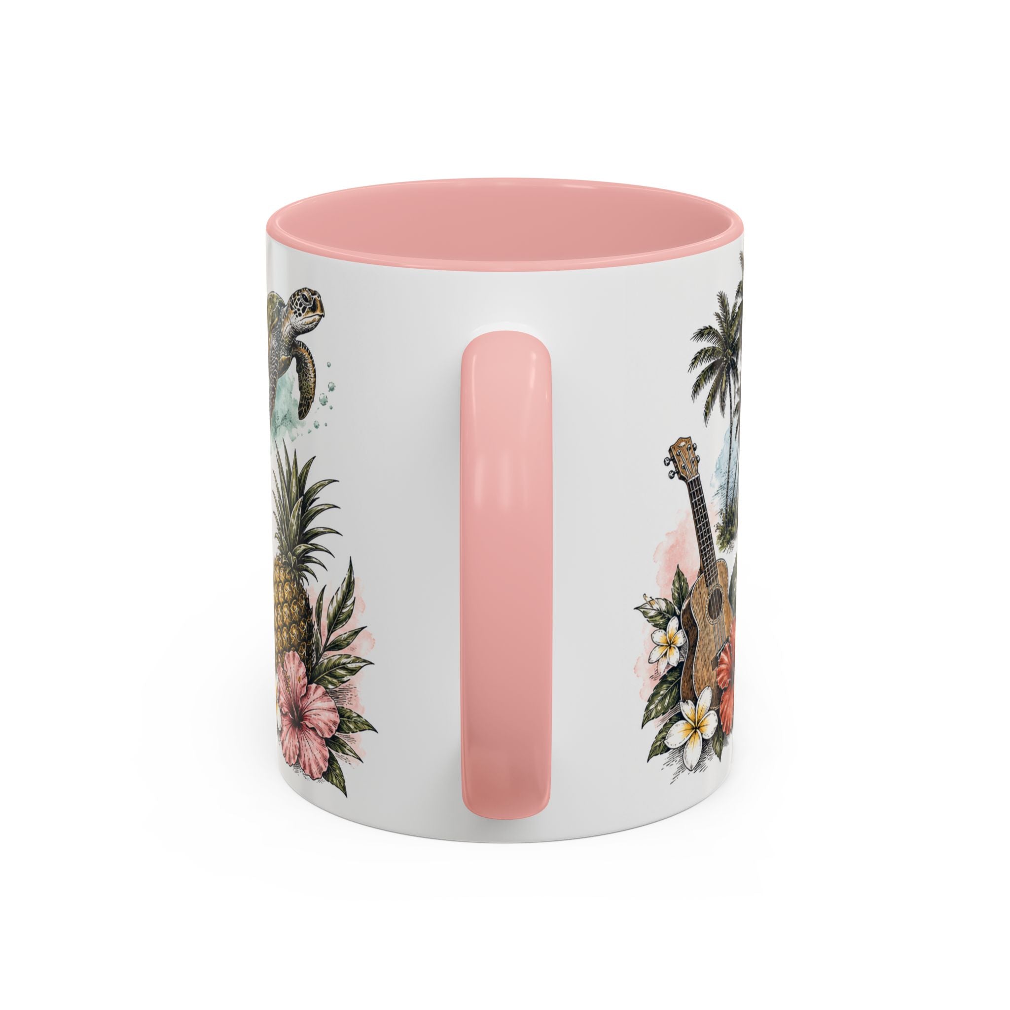 Honolulu Coffee Mug | United States Travel Souvenir | Vintage Illustrated City Gift | 11 oz 15 oz Accent Mug