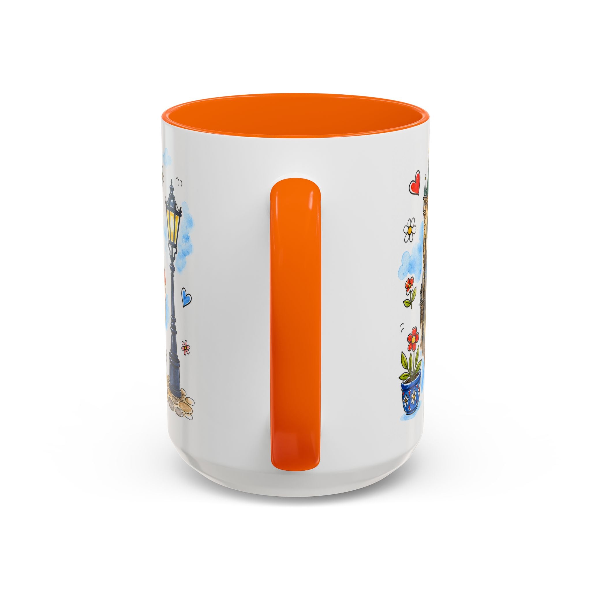 Prague Travel Mug | European City Souvenir Accent Coffee Mug | 11oz 15oz Ceramic Cup