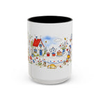Storybook Cottage Breakfast Mug | Hand Painted Fairy Tale Accent Coffee Mug