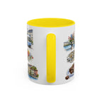 Geneva Illustrated Travel Mug | City Souvenir Accent Coffee Mug | 11oz 15oz Ceramic Cup