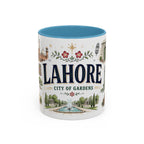 Lahore Coffee Mug | Pakistan Souvenir Travel Gift | Accent Color Ceramic 11oz 15oz
