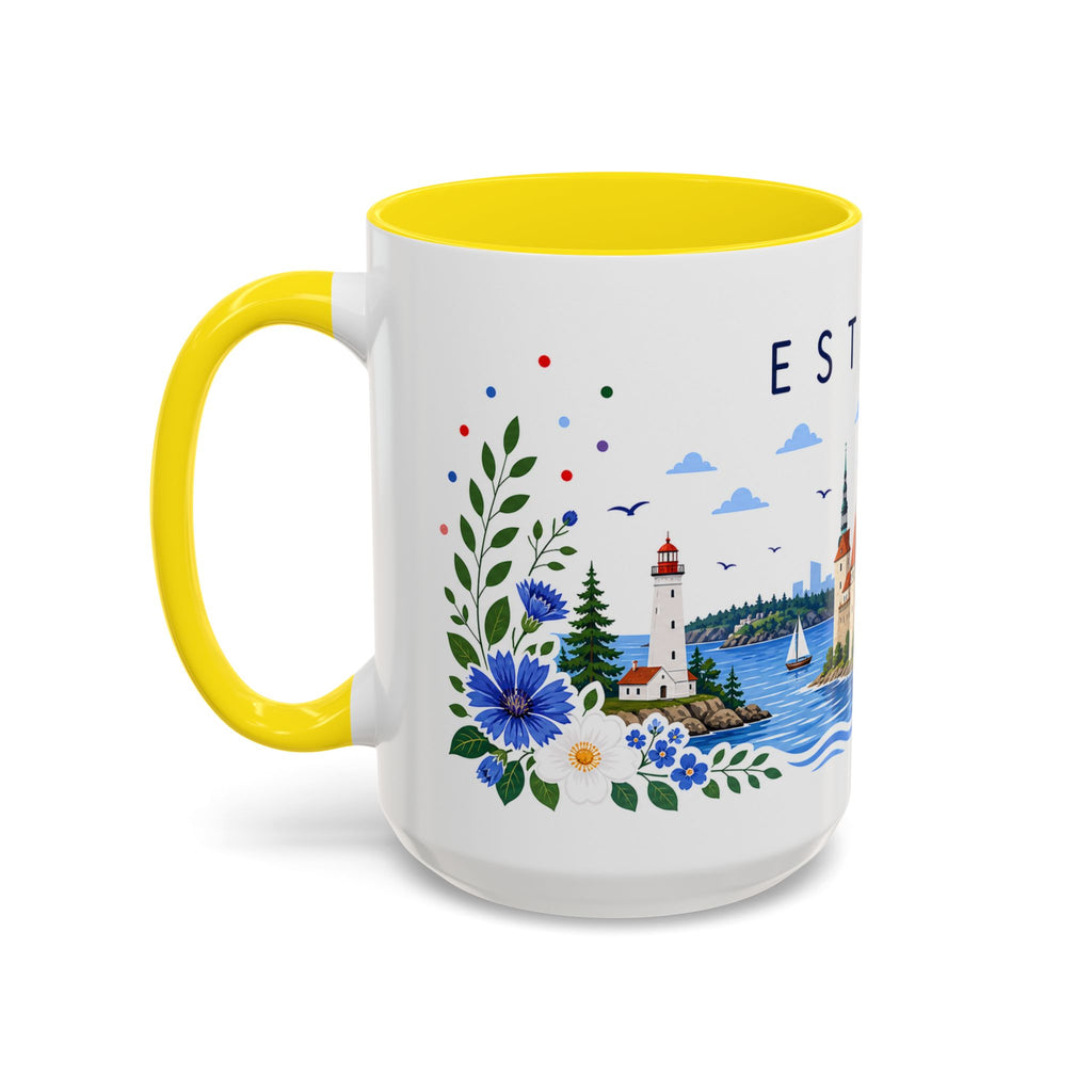 Estonia Coffee Mug | Travel Souvenir Accent Mug | Place Gift Ceramic Cup 11oz 15oz