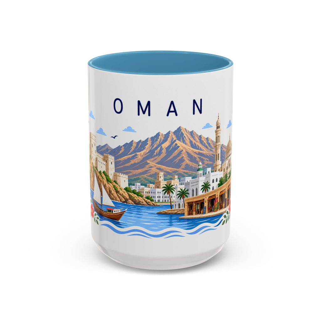 Oman Coffee Mug | Travel Souvenir Accent Mug | Place Gift Ceramic Cup 11oz 15oz