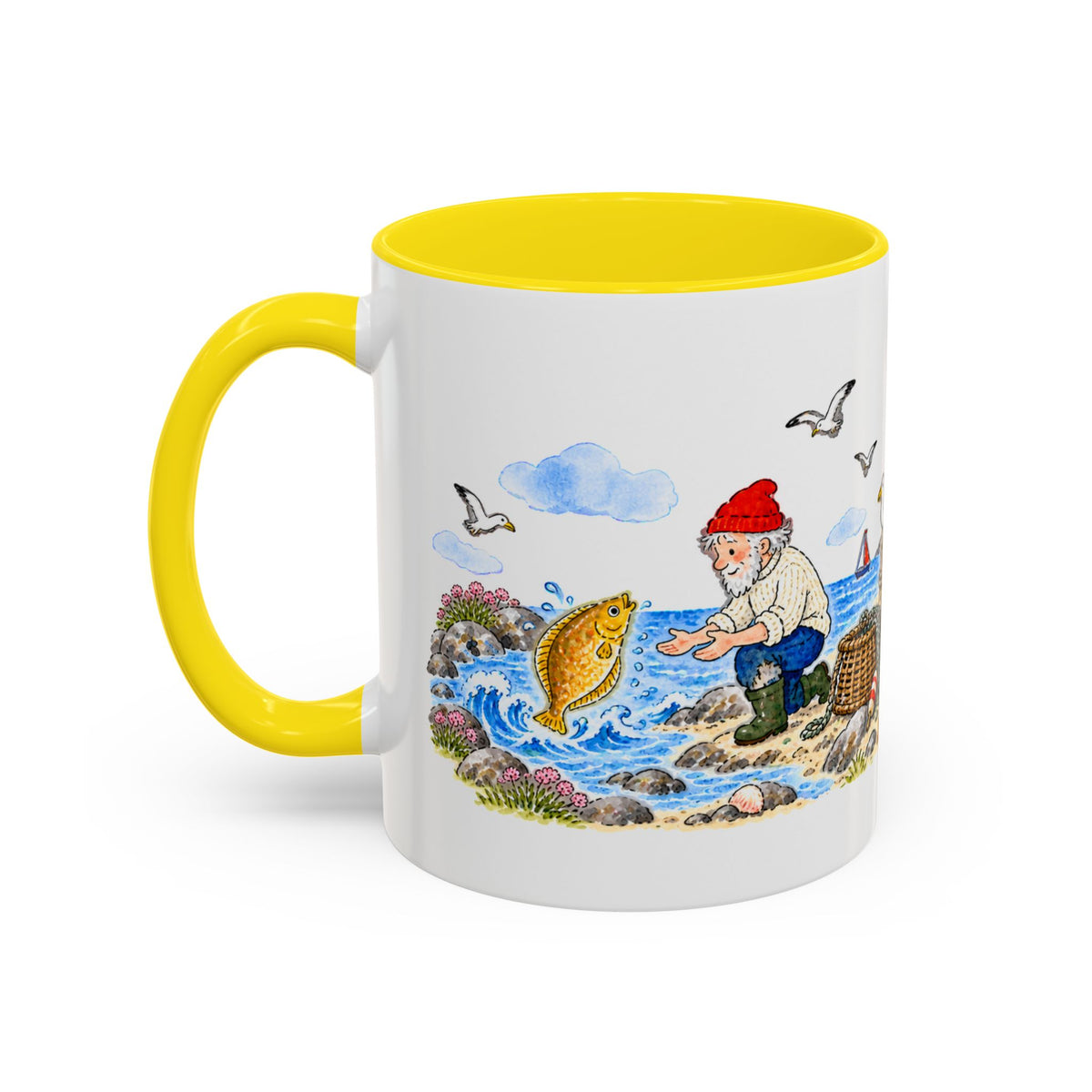 The Fisherman and His Wife Mug | Storybook Fairy Tale Accent Coffee Mug | EveryLegend