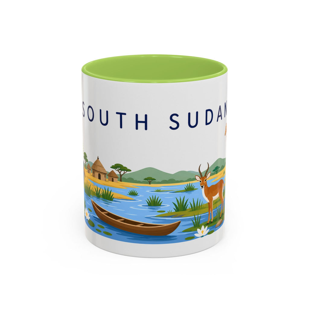 South Sudan Coffee Mug | Travel Souvenir Accent Mug | Country Gift Ceramic Cup 11oz 15oz