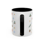 Seattle Christmas Mug | Watercolor Travel Souvenir | Holiday Gift | Accent Ceramic Coffee Cup 11oz 15oz
