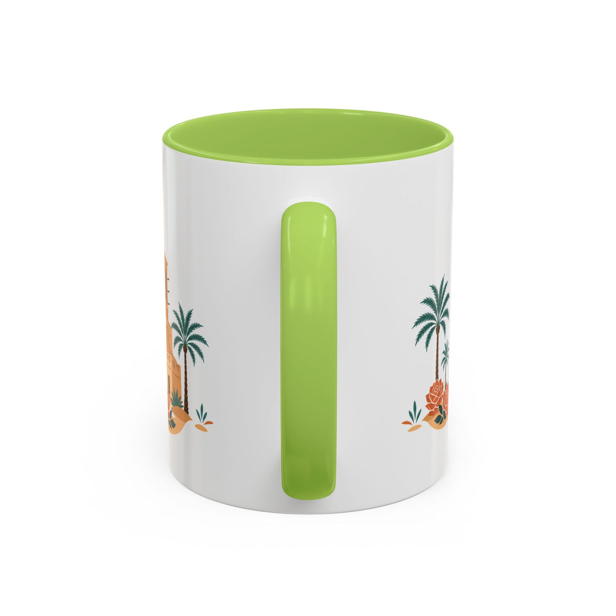 Abu Dhabi Coffee Mug | United Arab Emirates Travel Souvenir | Porcelain Decal City Gift | 11oz 15oz Accent Mug