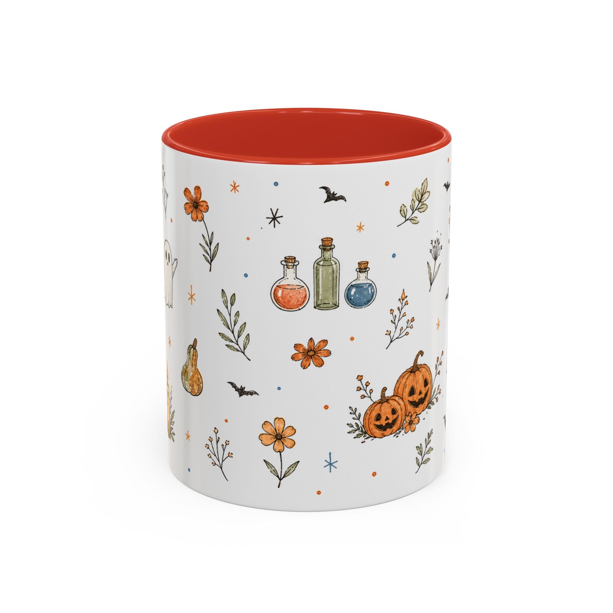 Cute Halloween Mug | Friendly Ghost Potion Watercolor Gift | Magic Accent Cup 11oz 15oz