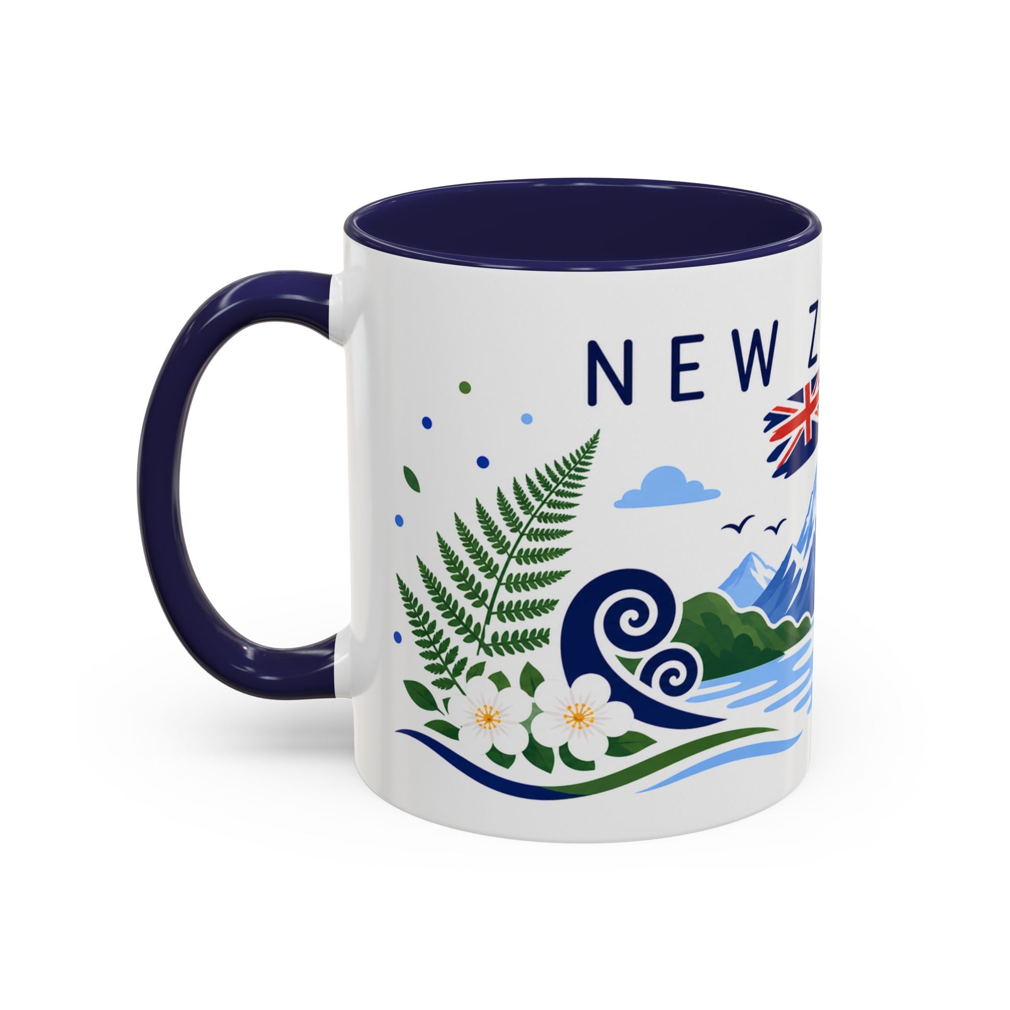 New Zealand Coffee Mug | Travel Souvenir Accent Mug | Country Gift Ceramic Cup 11oz 15oz