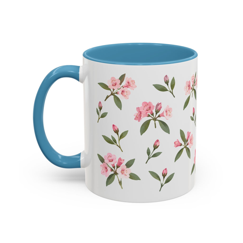Washington Coast rhododendron Mug, State Flower Floral Coffee Cup, 11oz Botanical Gift