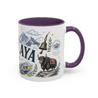 Himalaya Coffee Mug | Travel Destination Souvenir Gift | Accent Color Ceramic 11oz 15oz