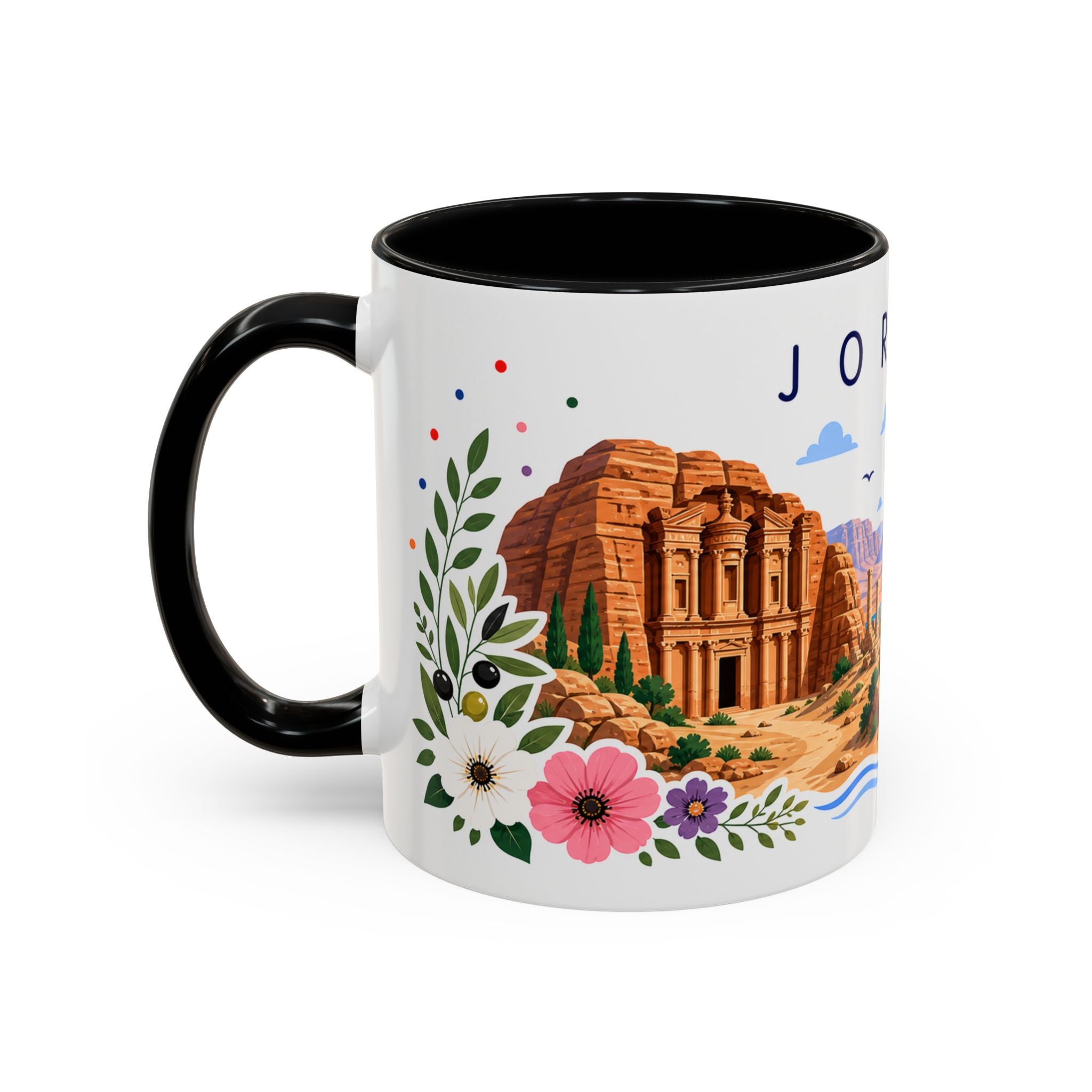 Jordan Coffee Mug | Travel Souvenir Accent Mug | Place Gift Ceramic Cup 11oz 15oz