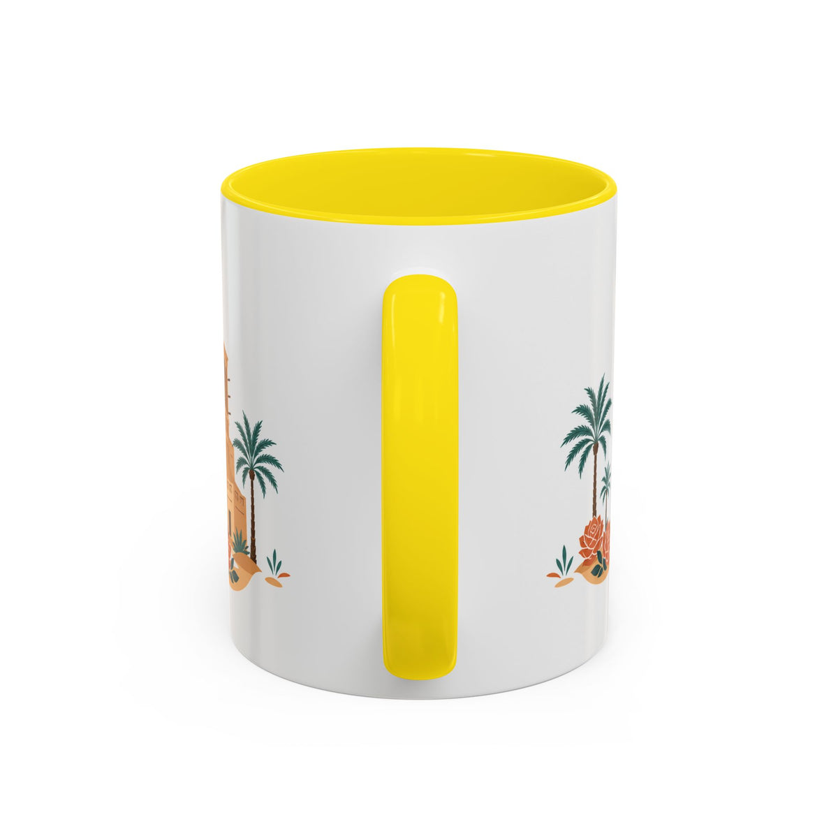 Abu Dhabi Coffee Mug | United Arab Emirates Travel Souvenir | Porcelain Decal City Gift | 11oz 15oz Accent Mug