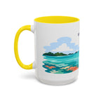 Biscayne National Park Coffee Mug | Solid Color Block Park Souvenir | 11oz 15oz Accent Mug