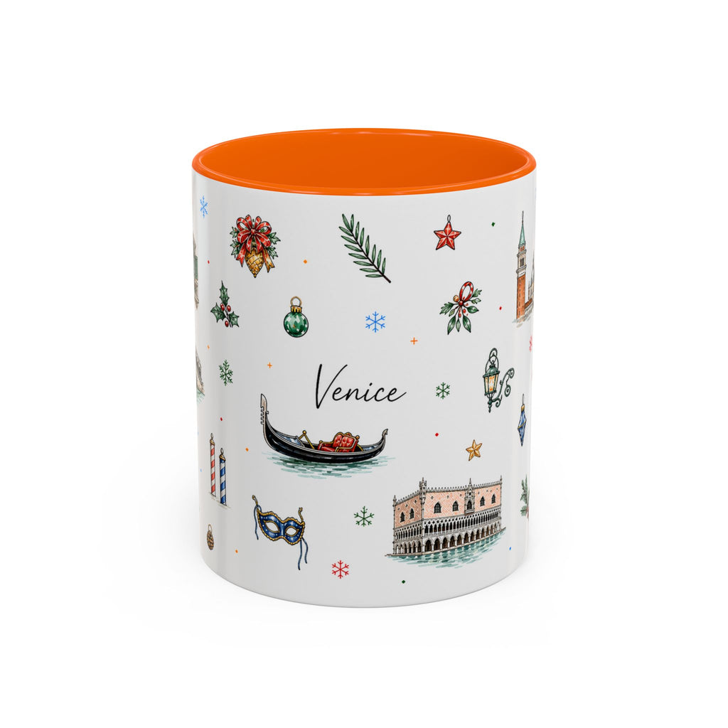 Venice Christmas Mug | Watercolor City Souvenir, Travel Memory Cup