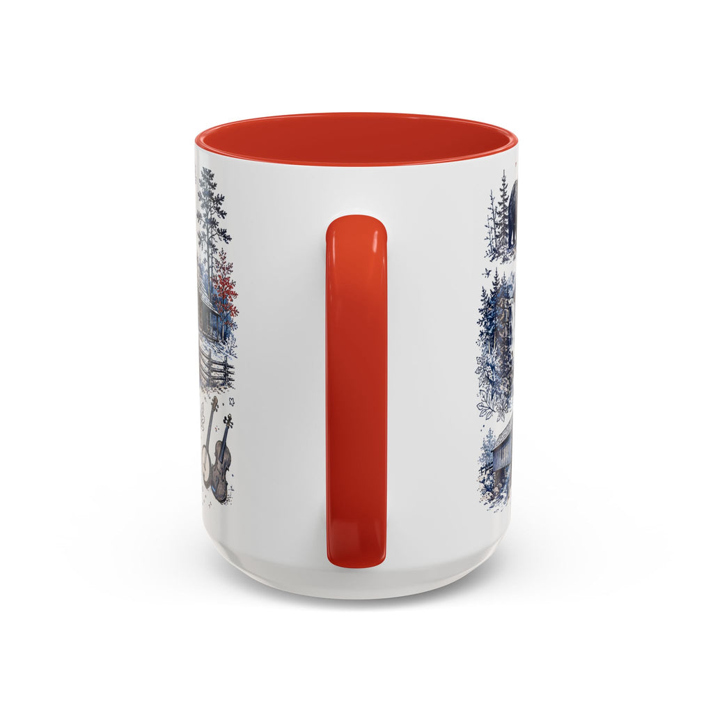 Great Smoky Mountains Coffee Mug | National Park Hiking Gift | Accent Color Ceramic 11oz 15oz