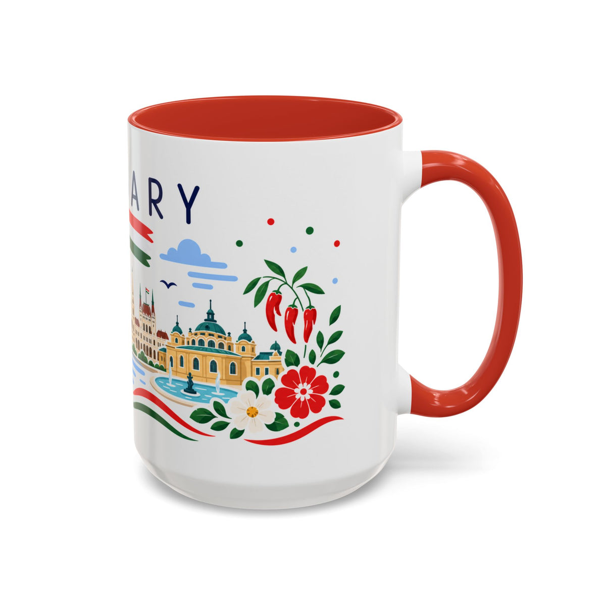 Hungary Coffee Mug | Travel Souvenir Accent Mug | Country Gift Ceramic Cup 11oz 15oz
