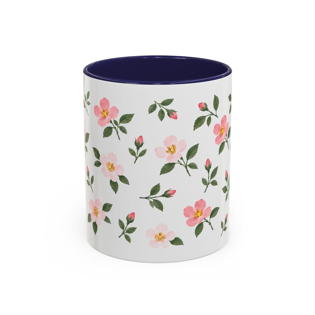 Iowa Wild Rose Mug, State Flower Floral Coffee Cup, 11oz Botanical Gift