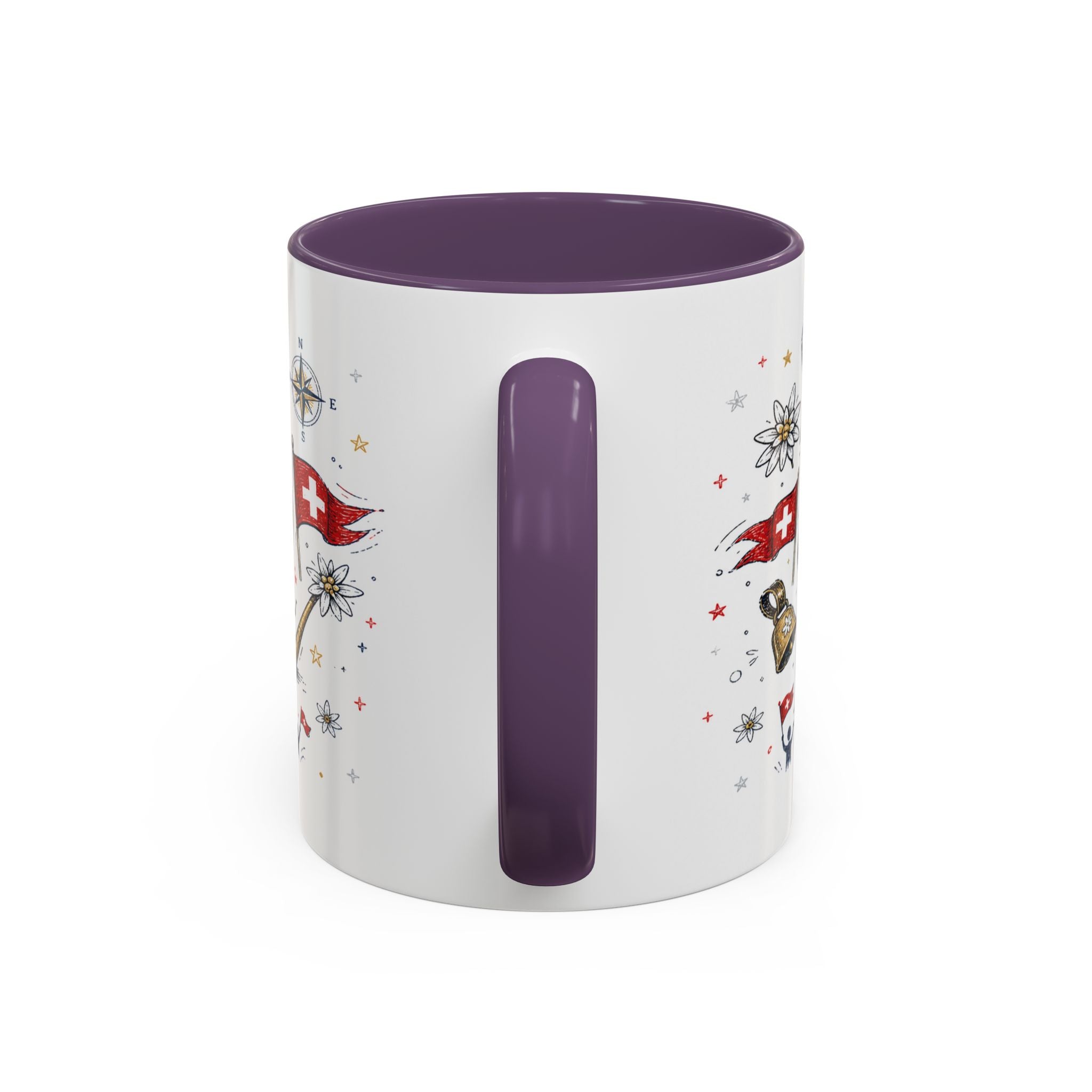 Switzerland Coffee Mug | World Cup Soccer Fan Gift | Accent Color Ceramic 11oz 15oz