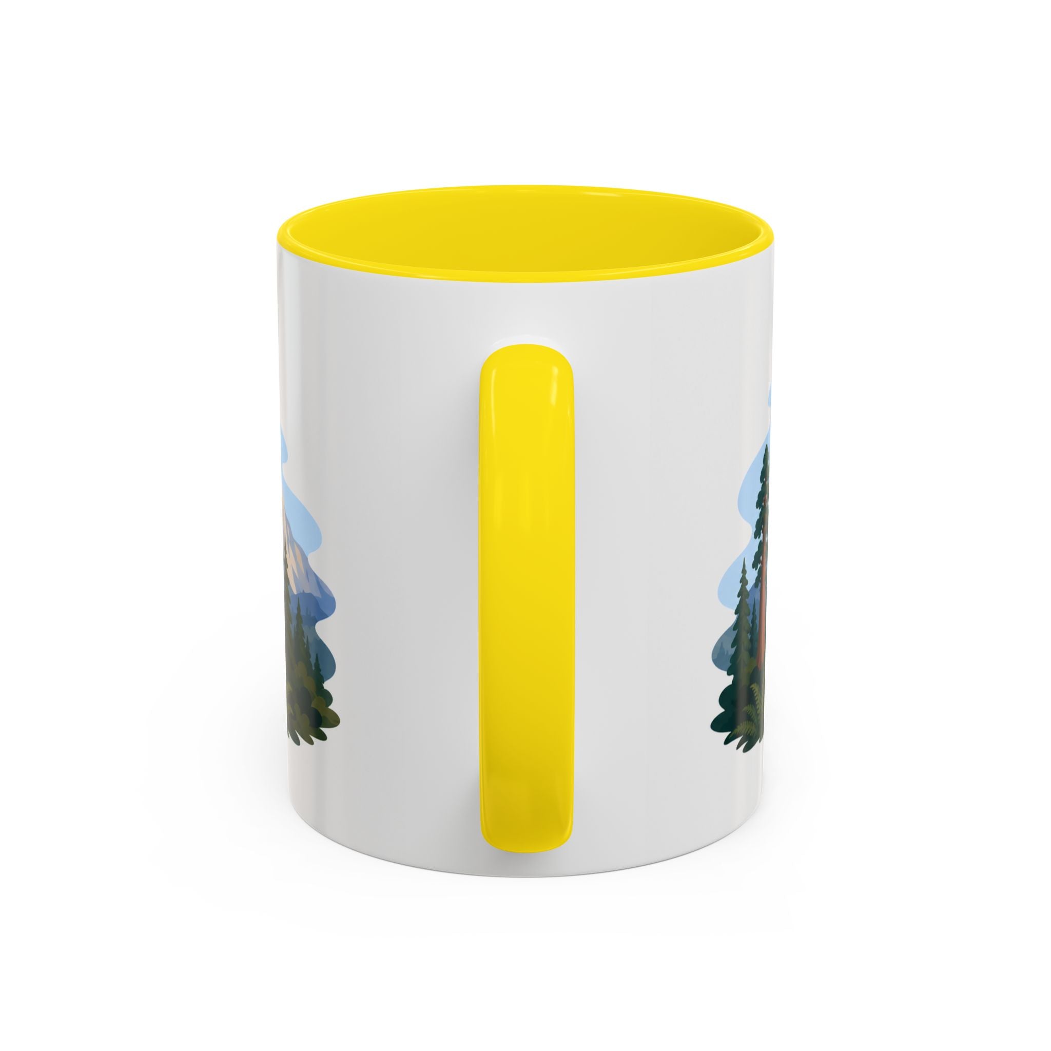 Sequoia National Park Coffee Mug | Solid Color Block Park Souvenir | 11oz 15oz Accent Mug