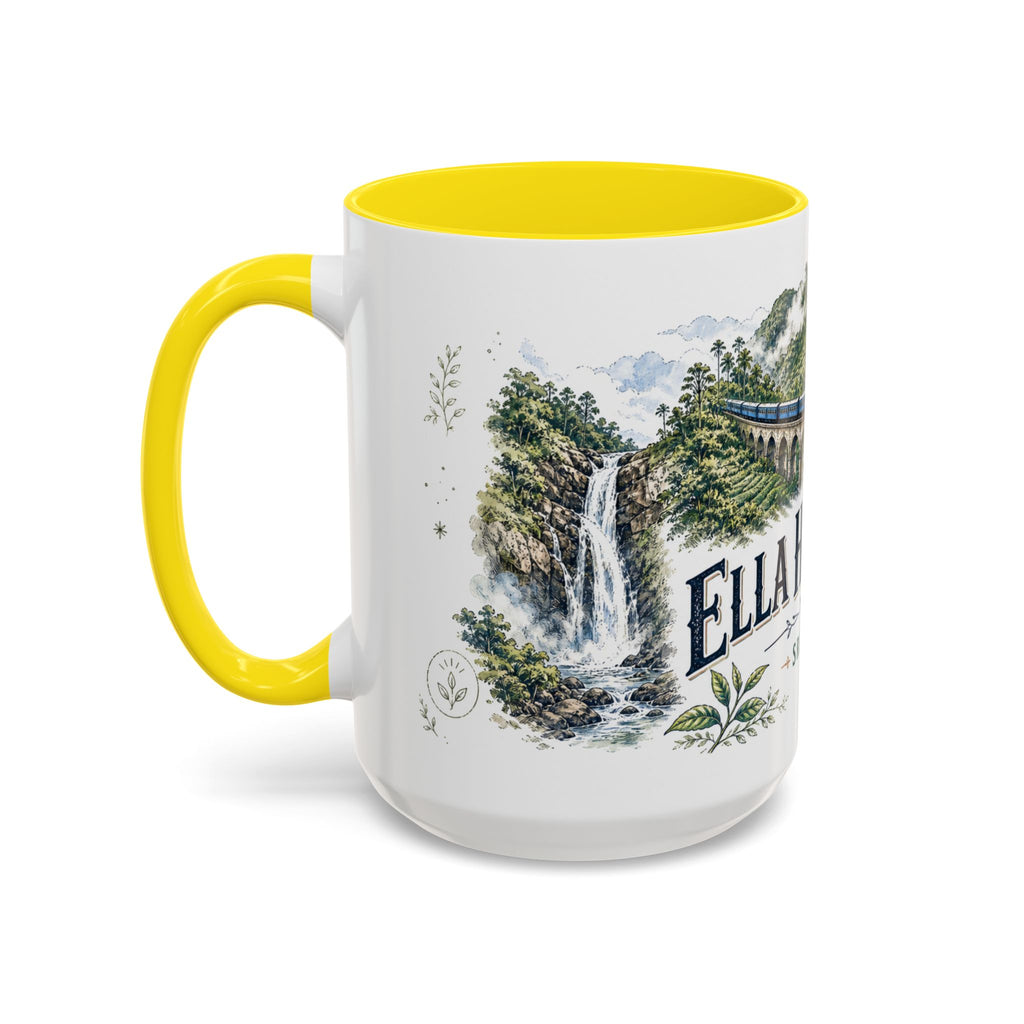 Ella Highlands Mug, Sri Lanka Travel Souvenir, Bucket List Gift, Accent Ceramic Coffee Mug 11oz 15oz