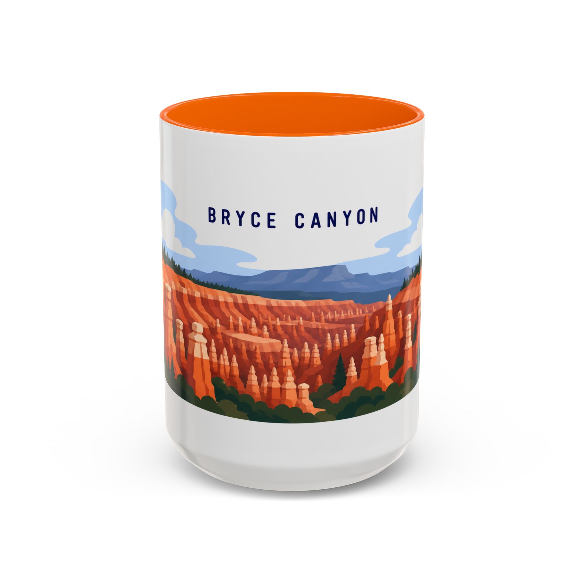 Bryce Canyon National Park Coffee Mug | Solid Color Block Park Souvenir | 11oz 15oz Accent Mug
